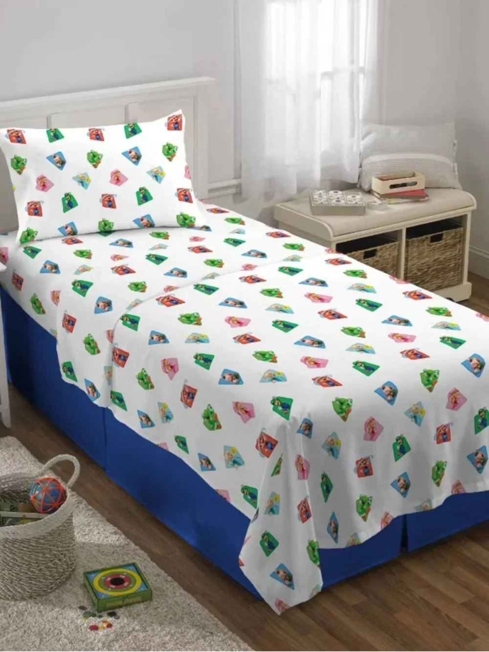 Super Mario Bros: The Movie FULL Bed Sheet Set Fictitious Character NEW